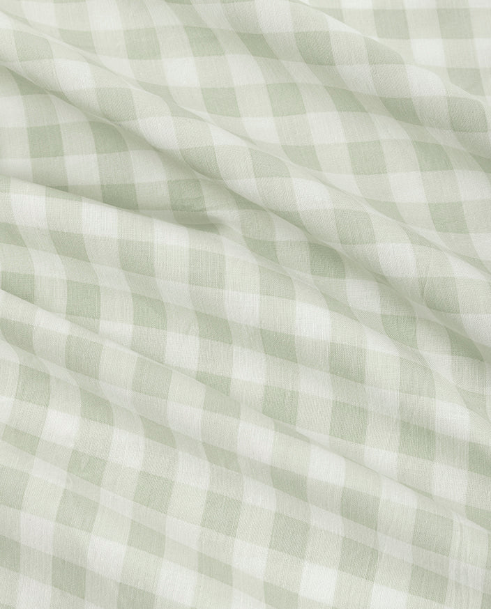 JUEGO SABANAS TELA 150 HILOS ELIA VERDE DON ALGODON 105 cm