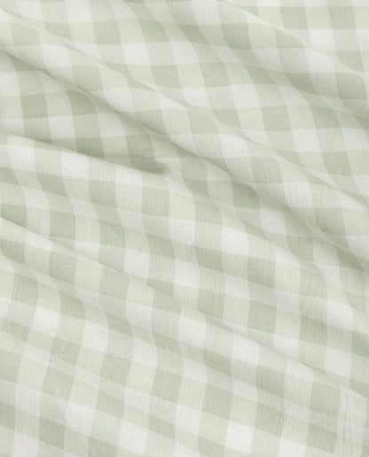 JUEGO SABANAS TELA 150 HILOS ELIA VERDE DON ALGODON 105 cm