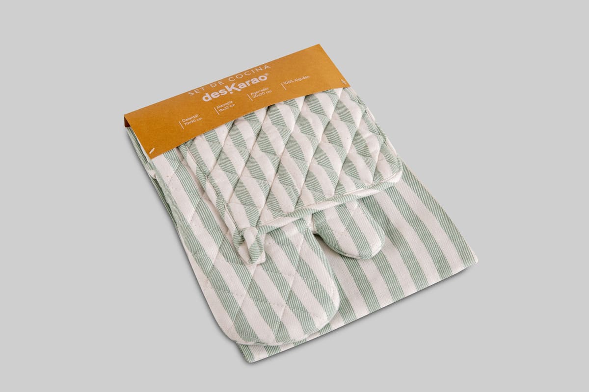 Set de Cocina Lines Agua Marina – Deskarao