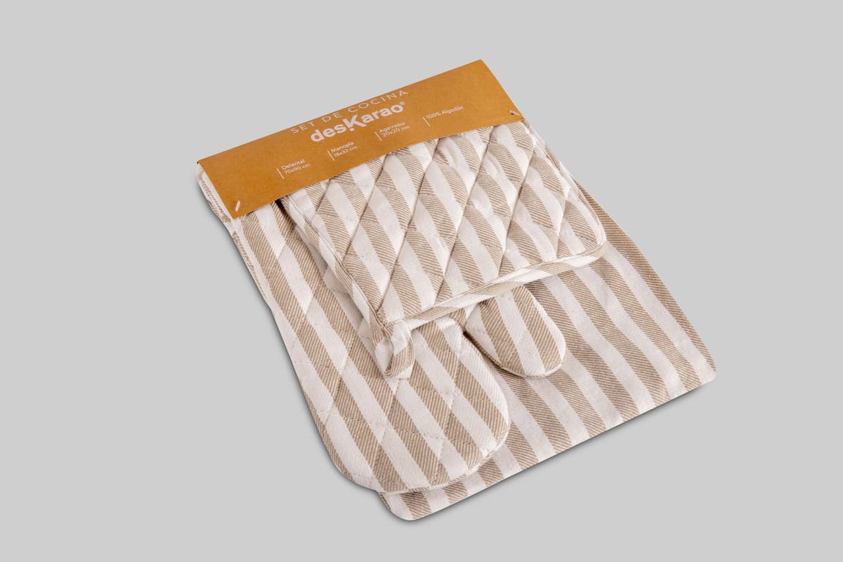 Set de Cocina Lines Beige – Deskarao