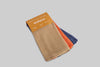 Pack 3 Paños de Cocina Algodón Boston 50x50 – Azul, Coral y Piedra Deskarao