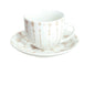 Tazas de Té con Plato Mallorca – Set 6 Piezas – Porcelana – Tognana