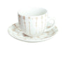 Tazas de Té con Plato Mallorca – Set 6 Piezas – Porcelana – Tognana