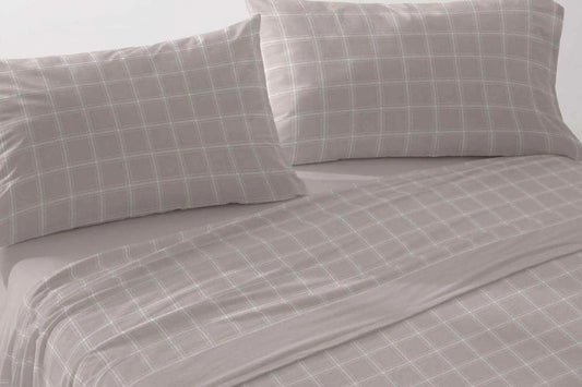 JUEGO DE SABANAS VELVELINA D8 NUDE BURRITO BLANCO 150x160cm