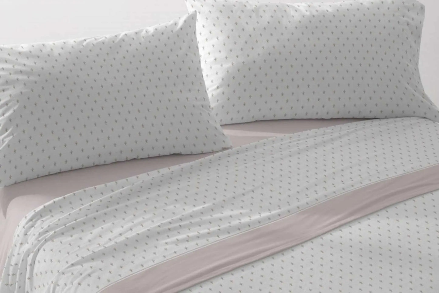 JUEGO DE SABANAS VELVELINA D10 NUDE BURRITO BLANCO 150/160 cm