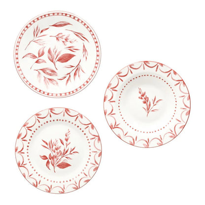 Vajilla Loira Coral 18 Piezas – Porcelana – Tognana Diseño Italiano