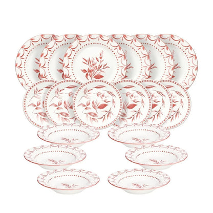 Vajilla Loira Coral 18 Piezas – Porcelana – Tognana Diseño Italiano