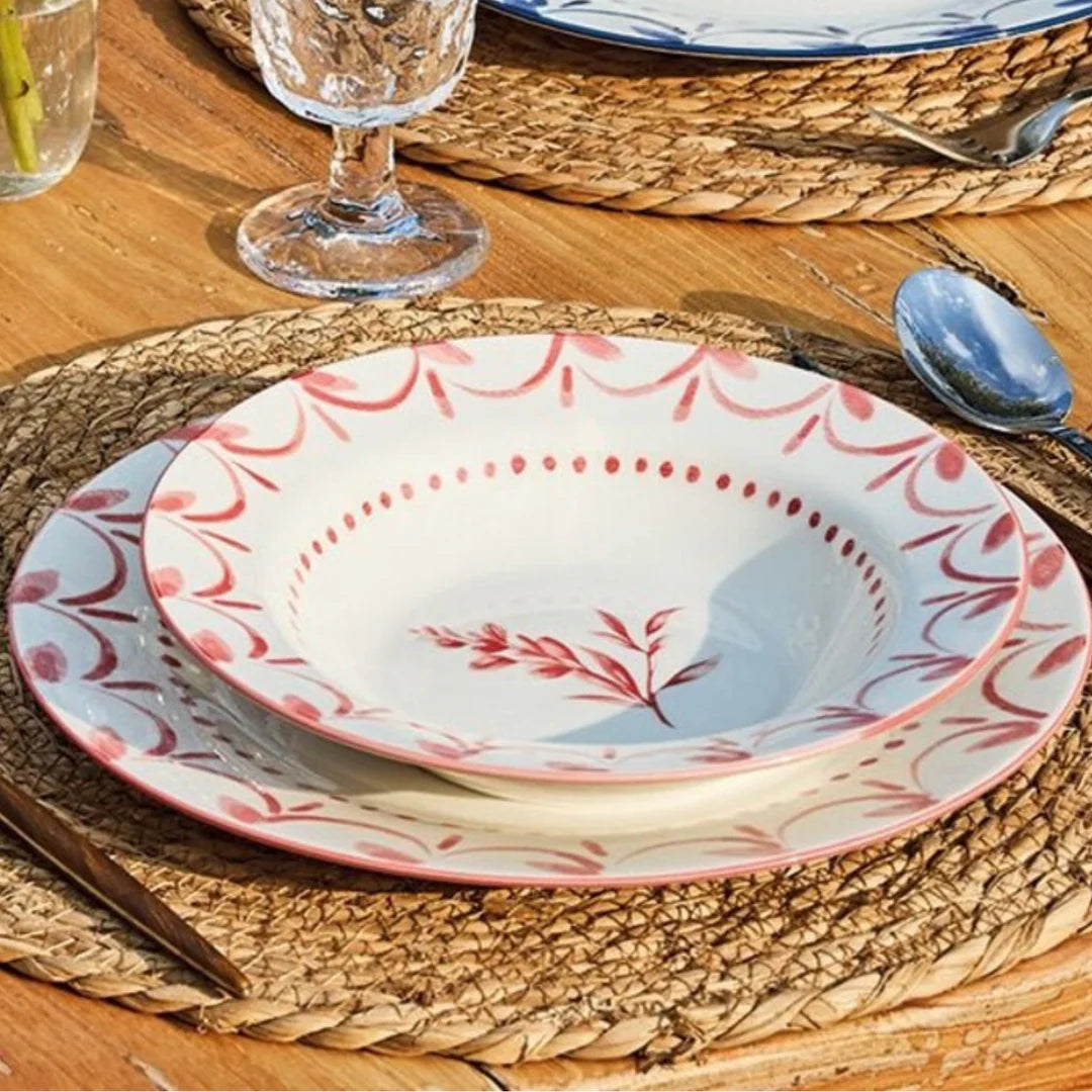Vajilla Loira Coral 18 Piezas – Porcelana – Tognana Diseño Italiano