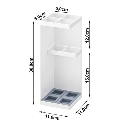 Paragüero Esquina 6718 – Blanco 30×11 cm – Acero + Polipropileno