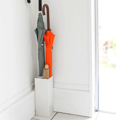 Paragüero Esquina 6718 – Blanco 30×11 cm – Acero + Polipropileno