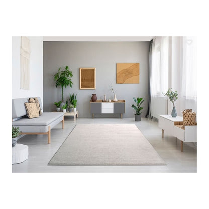 ALFOMBRA LISA – ELEGANCIA Y CONFORT PARA TU HOGAR- BLANCO 140x200 CM