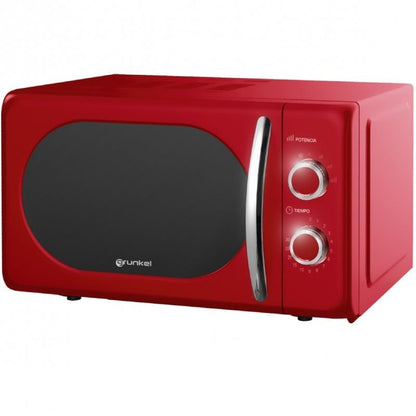 Microondas Grunkel Vintage MW-20ROJO | 700W | 20L | Rojo | 8 Programas Predefinidos