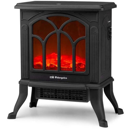Chimenea Eléctrica Orbegozo CM 9020 1500W con Efecto Fuego Real