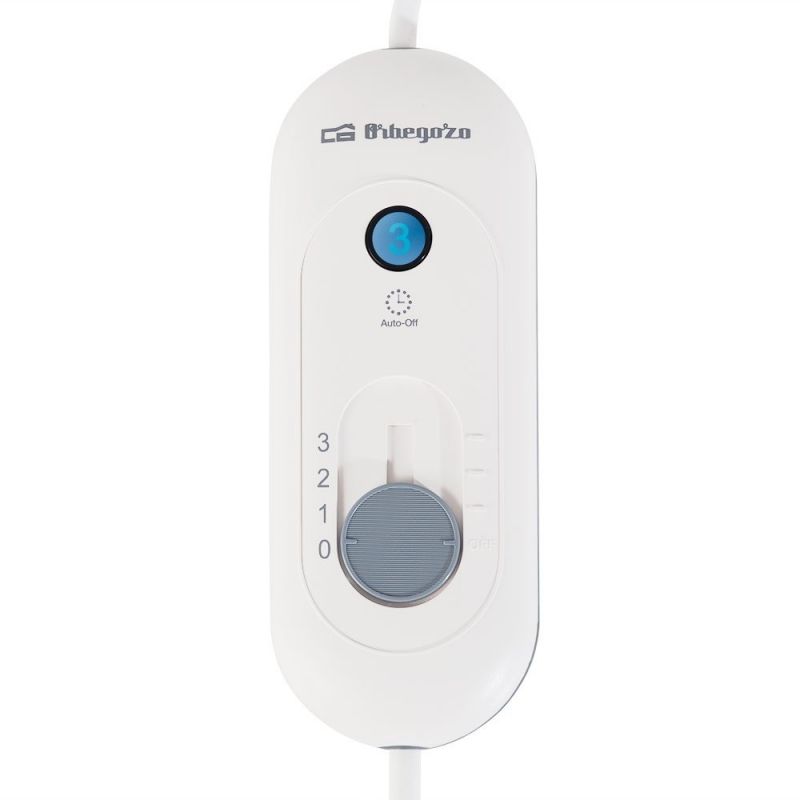 Manta Eléctrica Orbegozo MAH-1750 Gris y Blanca 120W con 3 Niveles de Temperatura