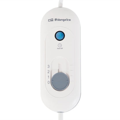 Manta Eléctrica Orbegozo MAH-1750 Gris y Blanca 120W con 3 Niveles de Temperatura