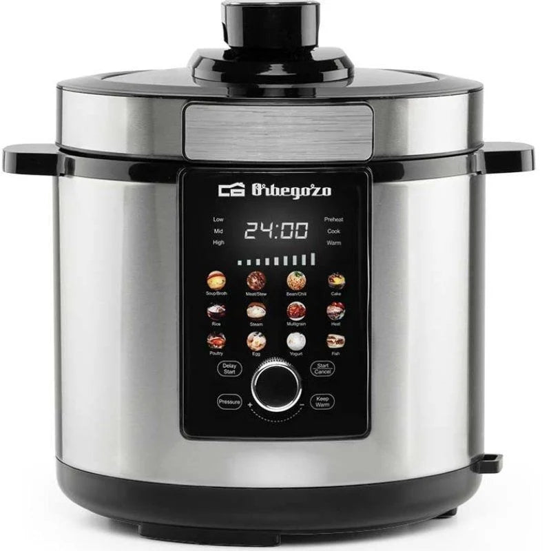 Olla Programable Orbegozo HPE 6500 – 1000W, Capacidad 6L, 12 Programas