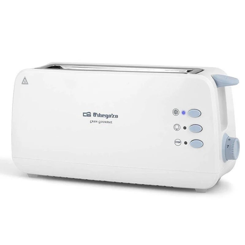 Tostador Orbegozo TO 4012 | 850W | Ranura Larga | 7 Niveles | Blanco