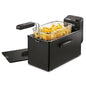 Freidora Princess Black Fryer 182727 2000W | Capacidad 3L | Zona Fría y Filtro de Seguridad