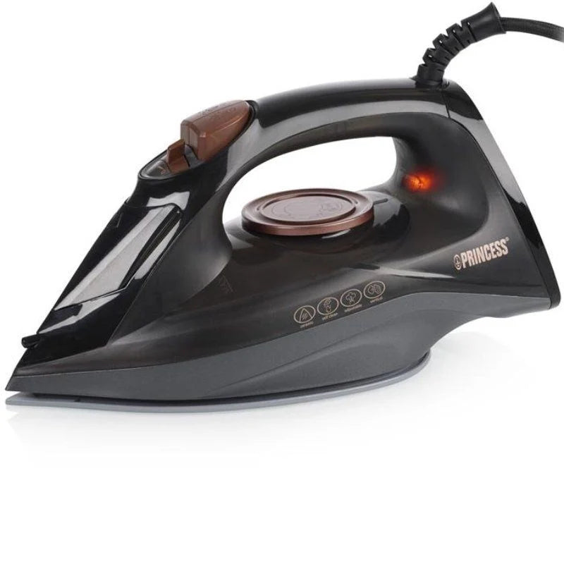 Plancha de Vapor Princess 322890 2600W con Depósito de 220ml y Suela de Cerámica