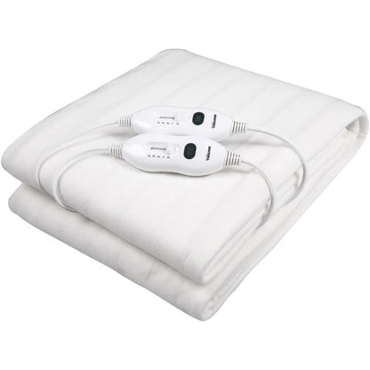 Manta Eléctrica Tristar BW-4752 Blanca 120W para 2 Personas con 2 Zonas de Calor
