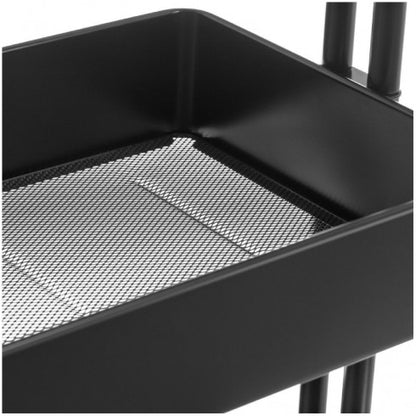 Carro de Cocina 10-170-061 Plegable – Negro 77×45×29 cm – Metal