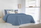 EDREDON CONFORTER REVERSIBLE ANISA AZUL FUN&DECO, 235x270 cm