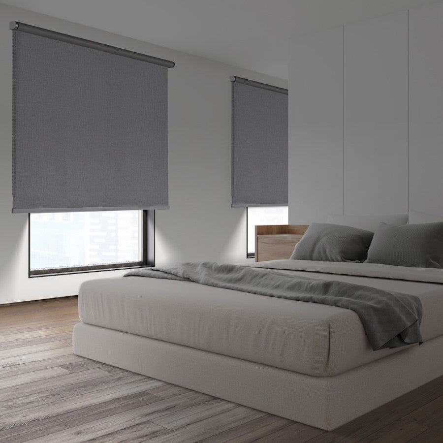 ENROLLABLE OPACO JASPEADO GRIS 160x250 cm