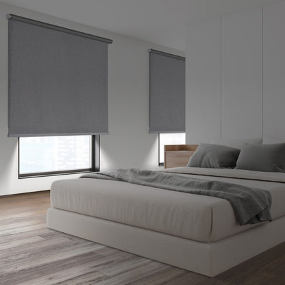 ENROLLABLE OPACO JASPEADO GRIS 160x250 cm
