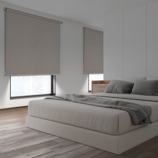 ENROLLABLE OPACO JASPEADO BEIGE 100x250 cm