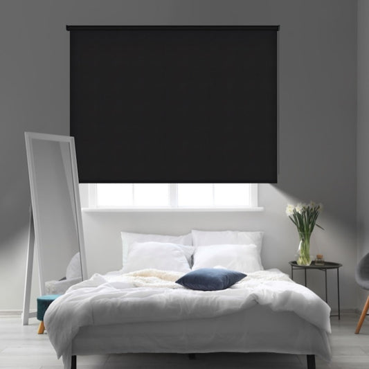 ESTOR OPACO ENROLLABLE — NEGRO 100x250 CM