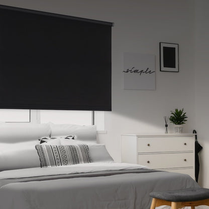 ESTOR OPACO ENROLLABLE — NEGRO 100x250 CM