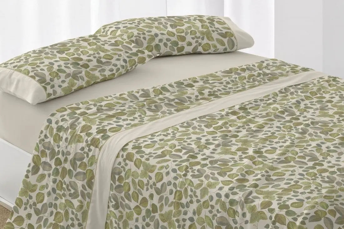 JUEGO DE SABANAS TELA 049 MUSGO BURRITO BLANCO 135 cm