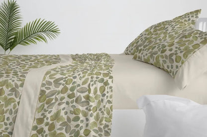 JUEGO DE SABANAS TELA 049 MUSGO BURRITO BLANCO 135 cm