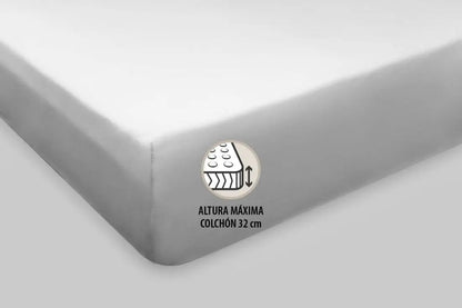 JUEGO DE SABANAS TELA 142 GRIS BURRITO BLANCO 135 cm