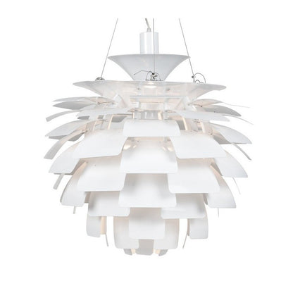 Lámpara ARTIC, aluminio, blanca, 60 cms. de diámetro
