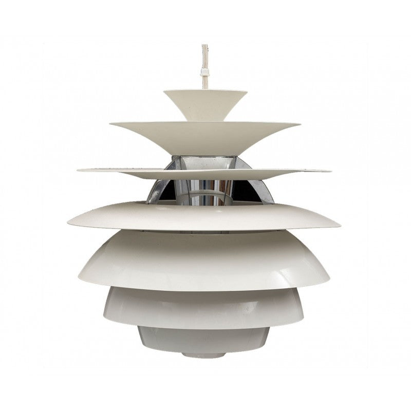 Lámpara CYGNY, aluminio, blanca, 40 cms de diámetro