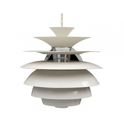 Lámpara CYGNY, aluminio, blanca, 40 cms de diámetro