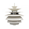 Lámpara CYGNY, aluminio, blanca, 40 cms de diámetro