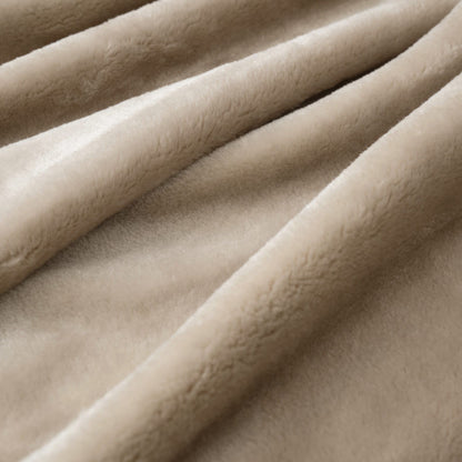 MANTITA LISA PARA SOFÁ GRANDE – SUAVIDAD Y CONFORT - BEIGE 140x200 CM