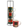 Mugs Apilables Toy Soldier – Set 4 Piezas – 37cl – New Bone China + Acero Inox – Tognana