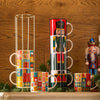 Mugs Apilables Toy Soldier – Set 4 Piezas – 37cl – New Bone China + Acero Inox – Tognana