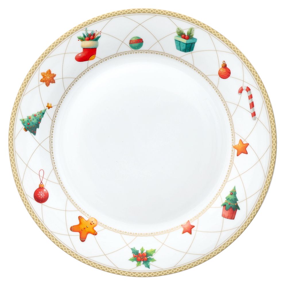 Vajilla Christmas Fairy Tale 18 Piezas – Porcelana – Tognana Diseño Navidad