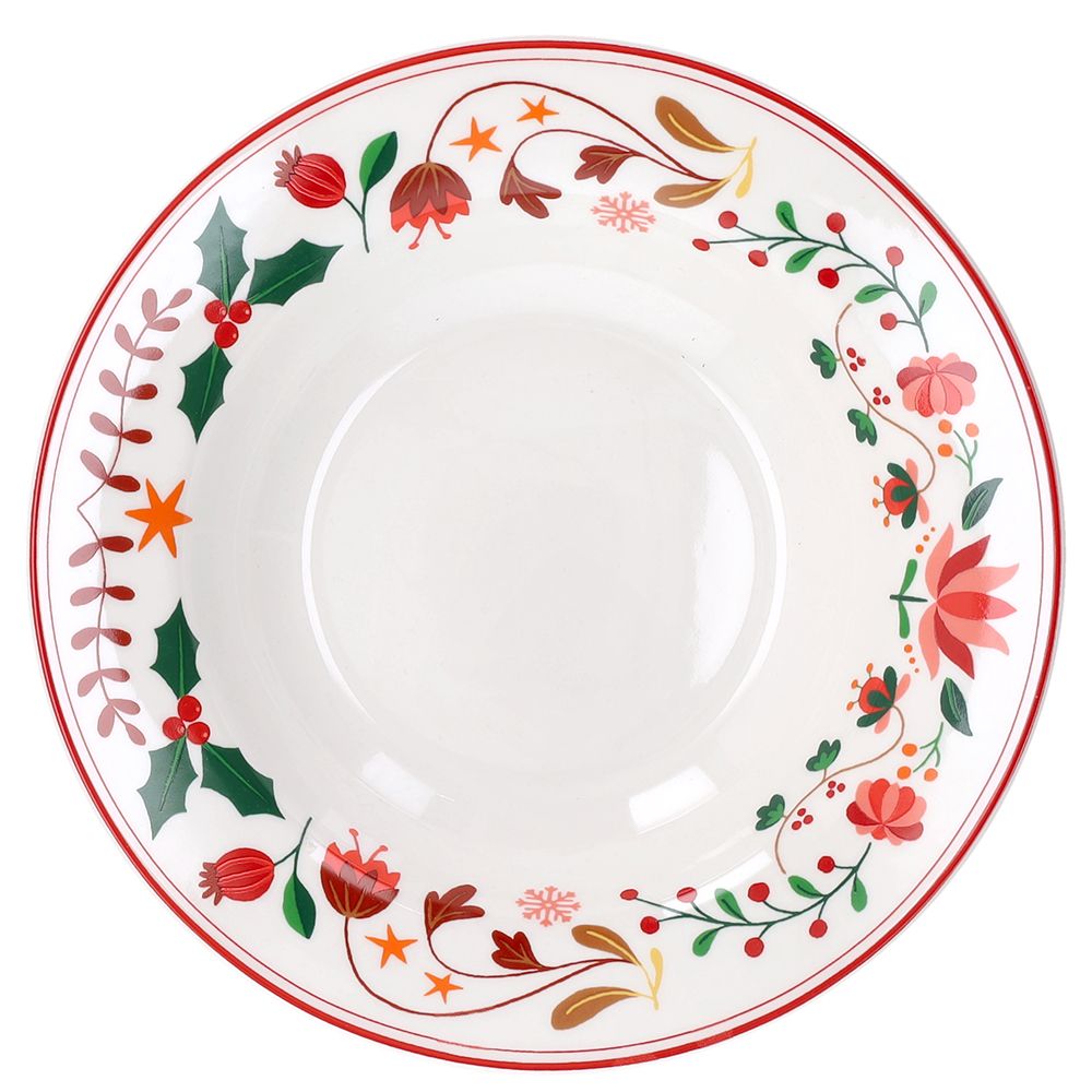 Vajilla Winter Folk 18 Piezas – Porcelana – Tognana Diseño Navidad
