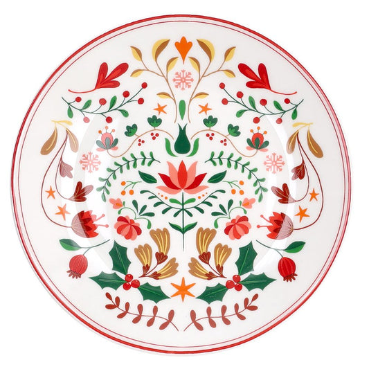 Vajilla Winter Folk 18 Piezas – Porcelana – Tognana Diseño Navidad