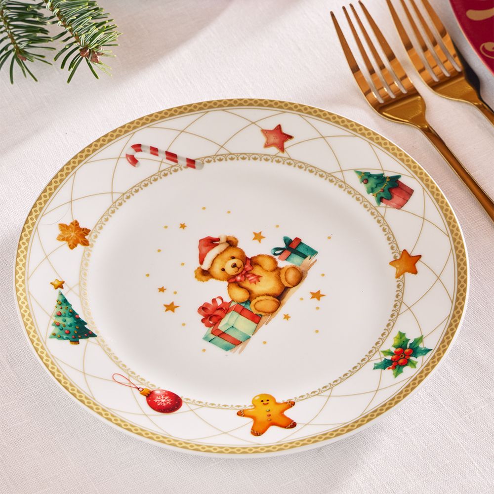 Vajilla Christmas Fairy Tale 18 Piezas – Porcelana – Tognana Diseño Navidad
