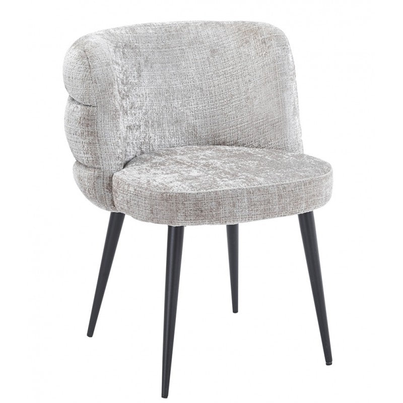 Silla Berg Metal con Tapizado Cremona Gris – Diseño Moderno