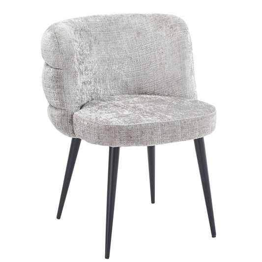 Silla Berg Metal con Tapizado Cremona Gris – Diseño Moderno