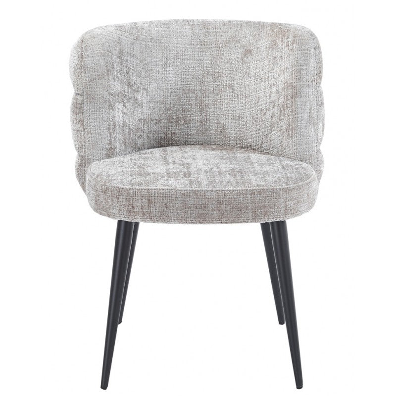 Silla Berg Metal con Tapizado Cremona Gris – Diseño Moderno