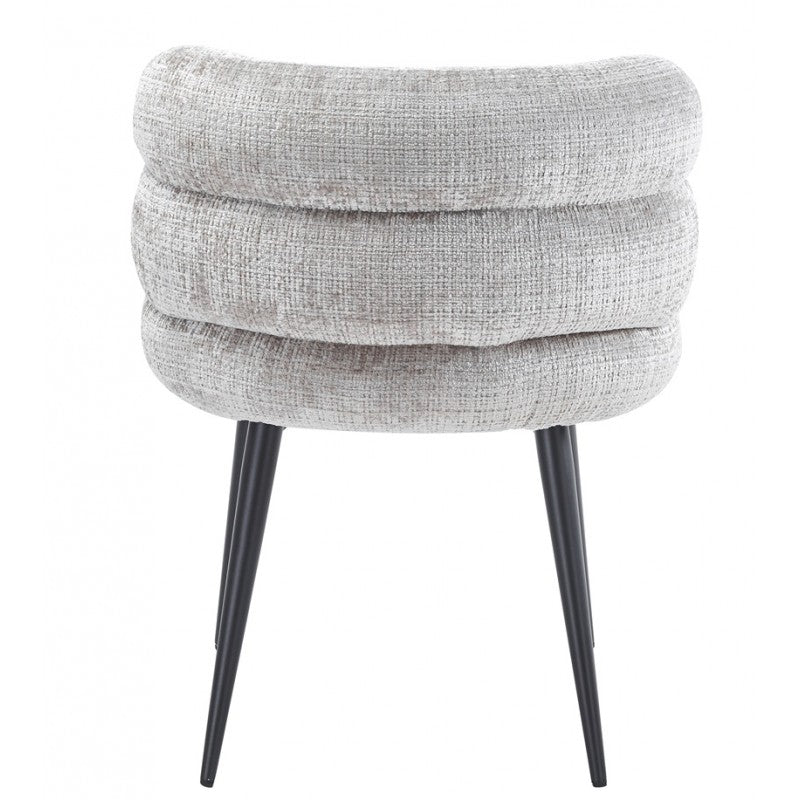 Silla Berg Metal con Tapizado Cremona Gris – Diseño Moderno