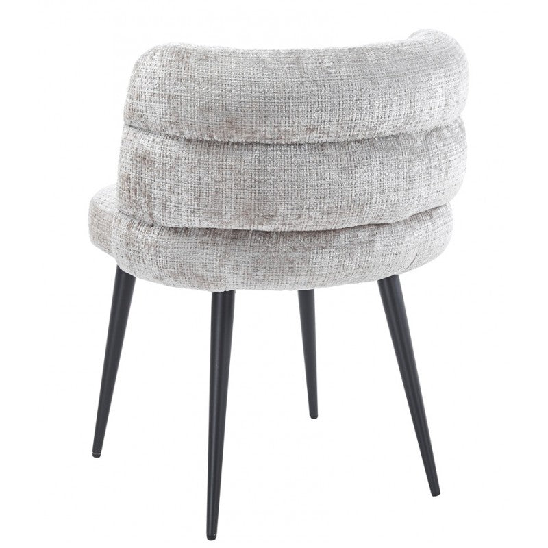 Silla Berg Metal con Tapizado Cremona Gris – Diseño Moderno